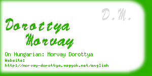 dorottya morvay business card